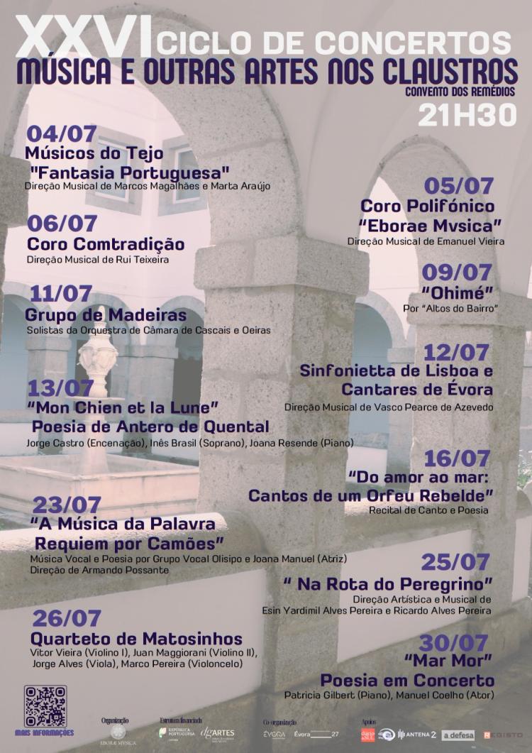 XXVI Ciclo de Concertos 'Música e Outras Artes nos Claustros'