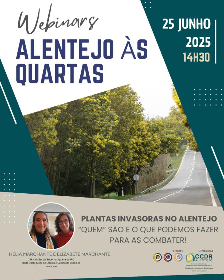 Webinar – Plantas invasoras no Alentejo – “quem” são e o que podemos fazer para as combater