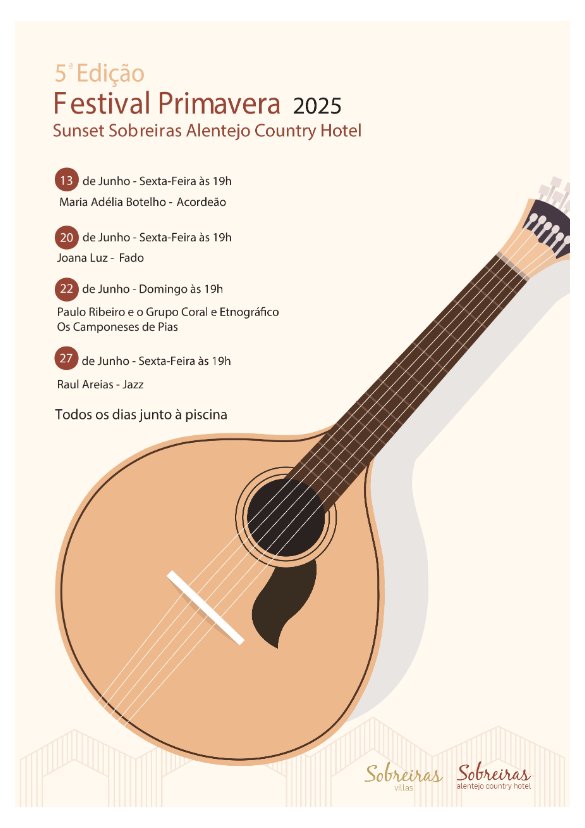 MÚSICA | 5.º Festival Primavera - Sunset Sobreiras Alentejo Country Hotel