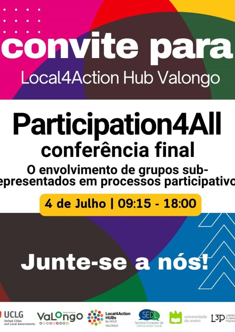 Conferência Final Local4Action Hub de Valongo Participation4All