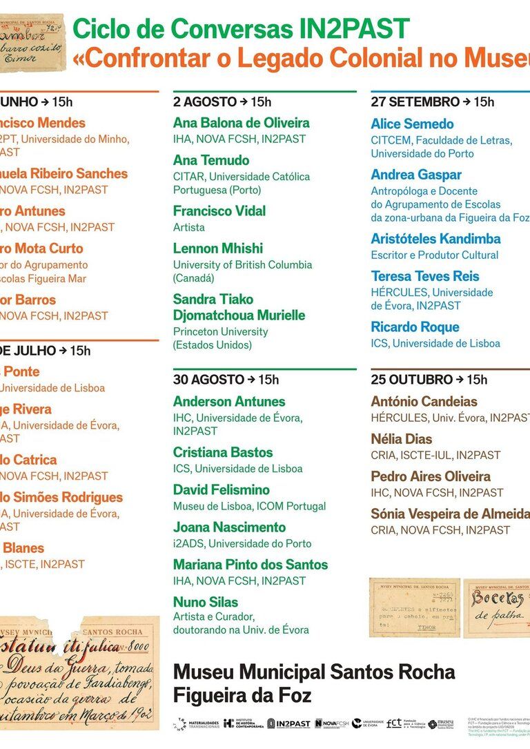 Ciclo de Conversas IN2PAST: «Confrontar o Legado Colonial no Museu»