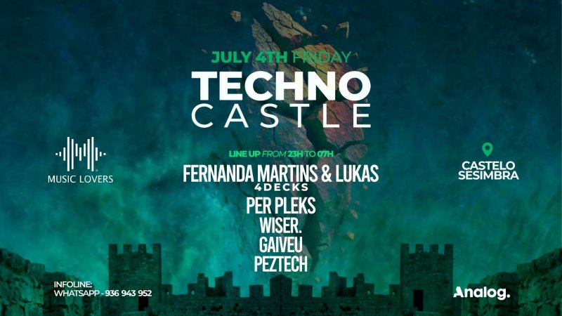 Techno Castle no Castelo de Sesimbra