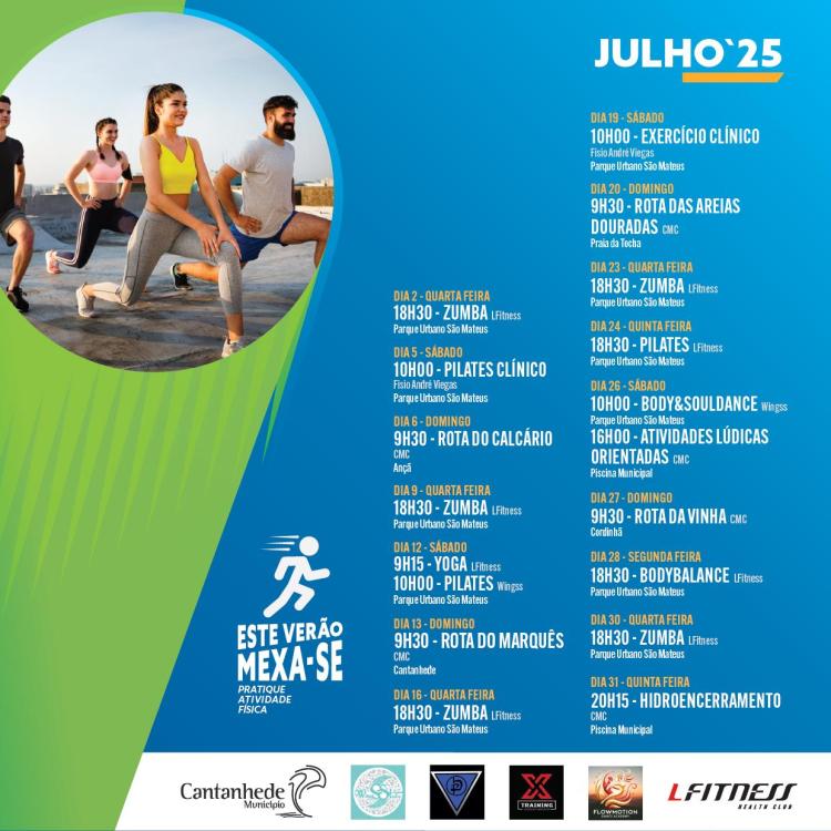 Este Verão Mexa-se! JULHO - Cantanhede