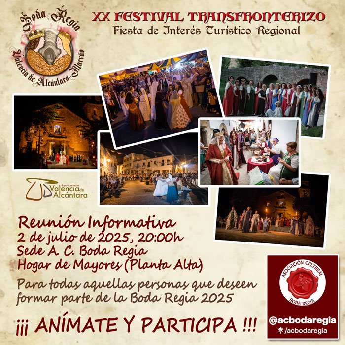 Reunión Informativa de la Asociación Cultural Boda Regia