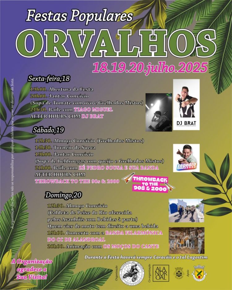 Festa Populares em Orvalhos