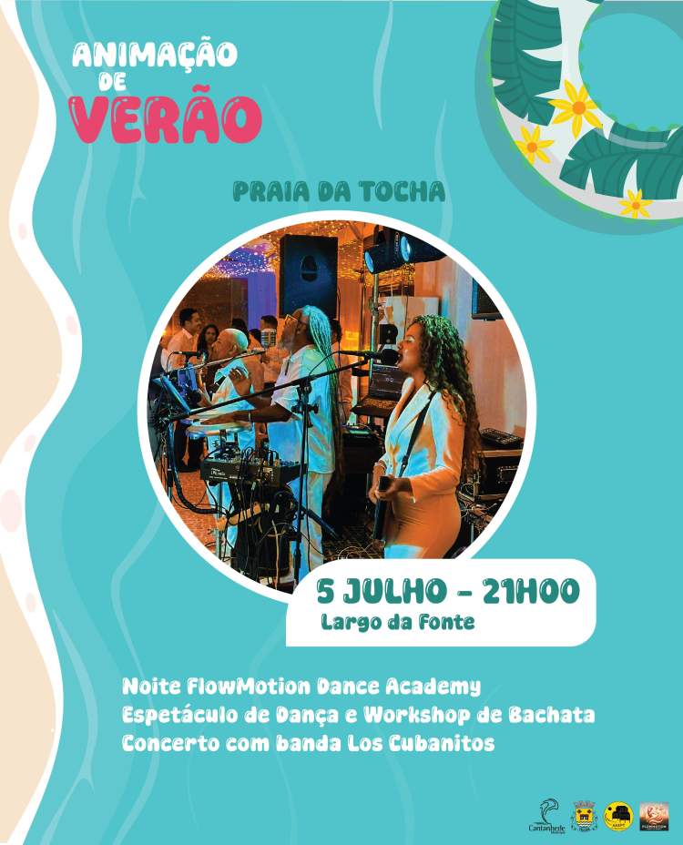 Animação de Verão - Noite Flow Motion Dance Academy e Los Cubanitos
