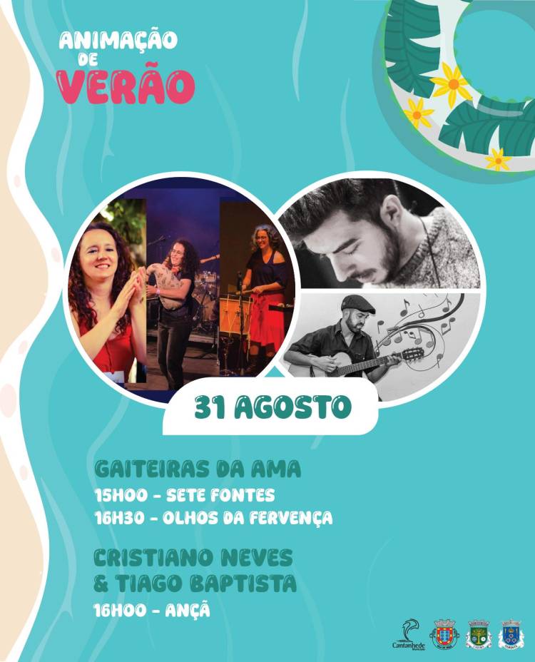 Animação de Verão - Praias Fluviais Olhos da Fervença e Sete Fontes e Piscina Natural de Ançã