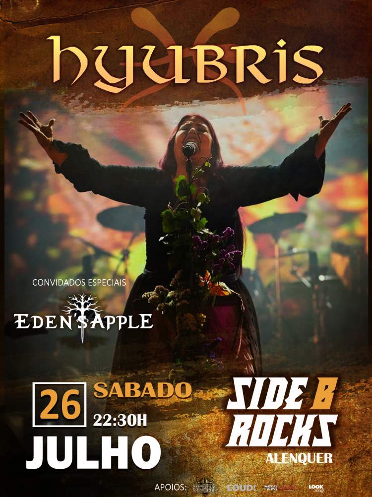 ​HYUBRIS - Concerto Apresentação 'Tormentos' + EDEN'S APPLE - Side B Rocks