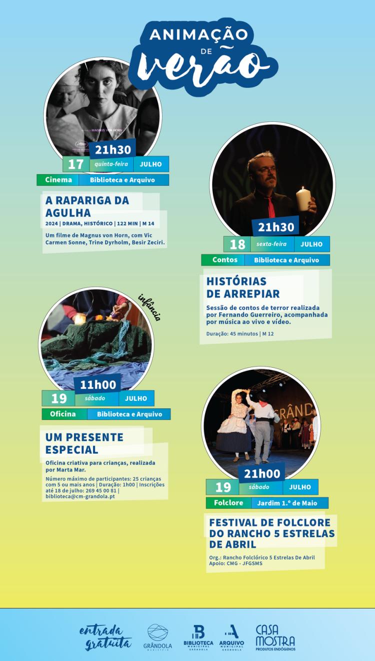 VERÃO | Animação de Verão » 17 A 19 DE JULHO