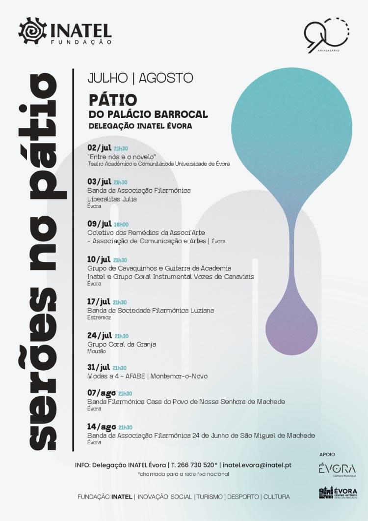 SERÕES NO PÁTIO  PALÁCIO DO BARROCAL - DELEGAÇÃO INATEL ÉVORA