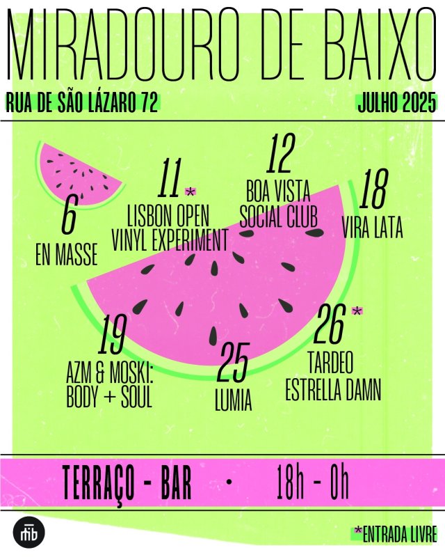 Eventos de Julho no Miradouro de Baixo