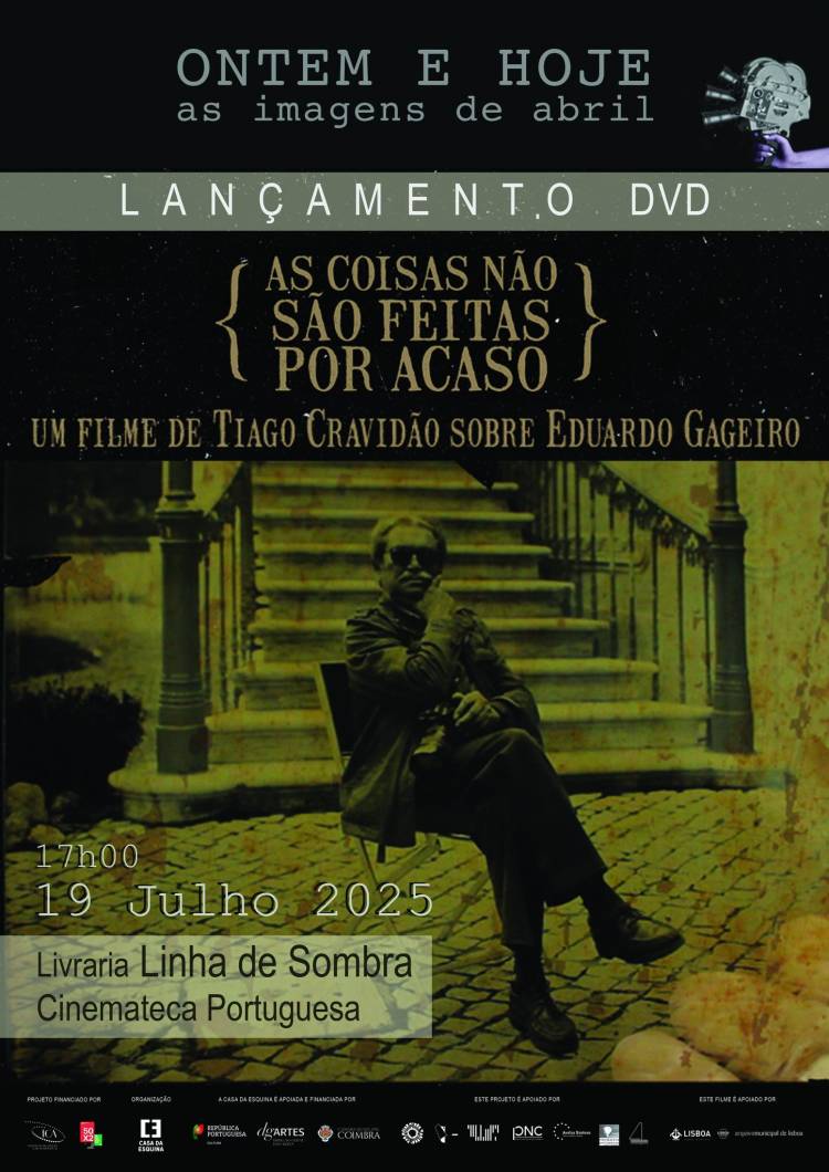 Lançamento AS COISAS NÃO SÃO FEITAS POR ACASO - UM FILME DE TIAGO CRAVIDÃO SOBRE EDUARDO GAGEIRO