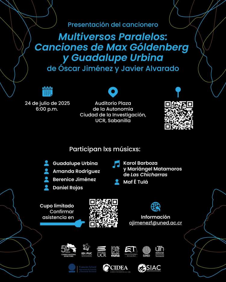 Presentación: Multiversos paralelos. Canciones de Max Góldenberg y Guadalupe Urbina