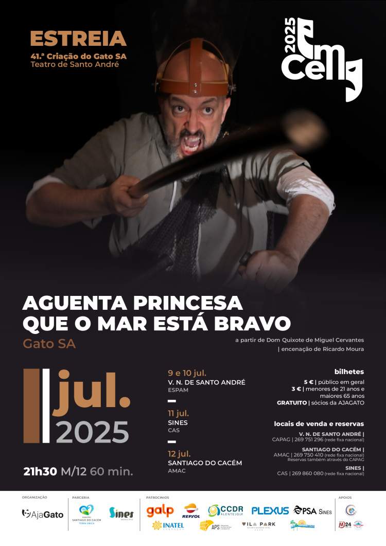 EmCena apresenta “Aguenta Princesa que o Mar está Bravo” – pela Companhia GATO SA – ESTREIA