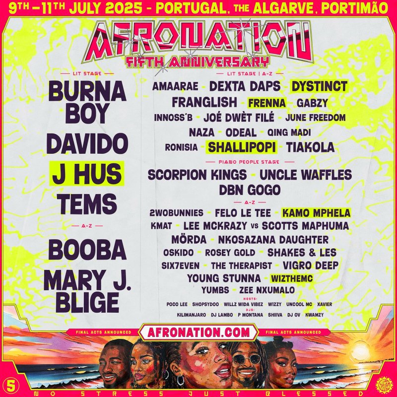 Afro Nation 2025 - Quinto Aniversário