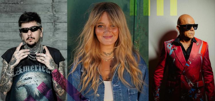 Carolina Deslandes com Pedro Abrunhosa e Agir