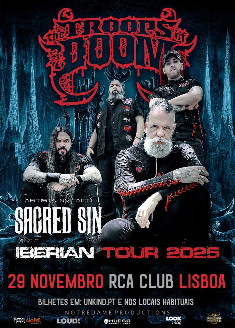 TROOPS OF DOOM + SACRED SIN - RCA CLUB Lisboa