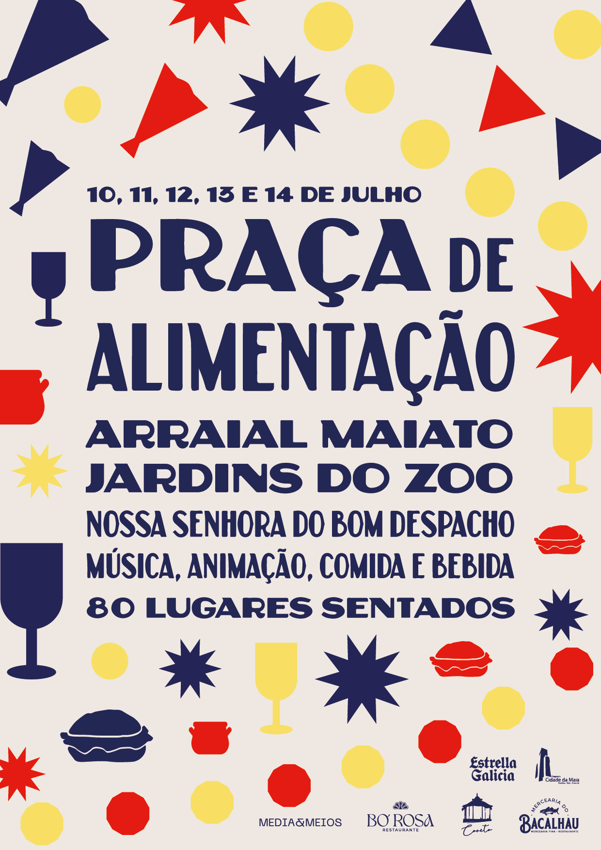 Praça de Alimentação no Arraial Maiato