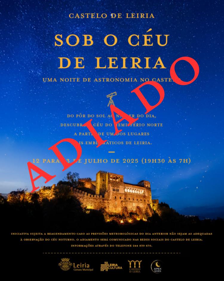 ADIADO - Sob o Céu de Leiria - Uma Noite de Astronomia no Castelo