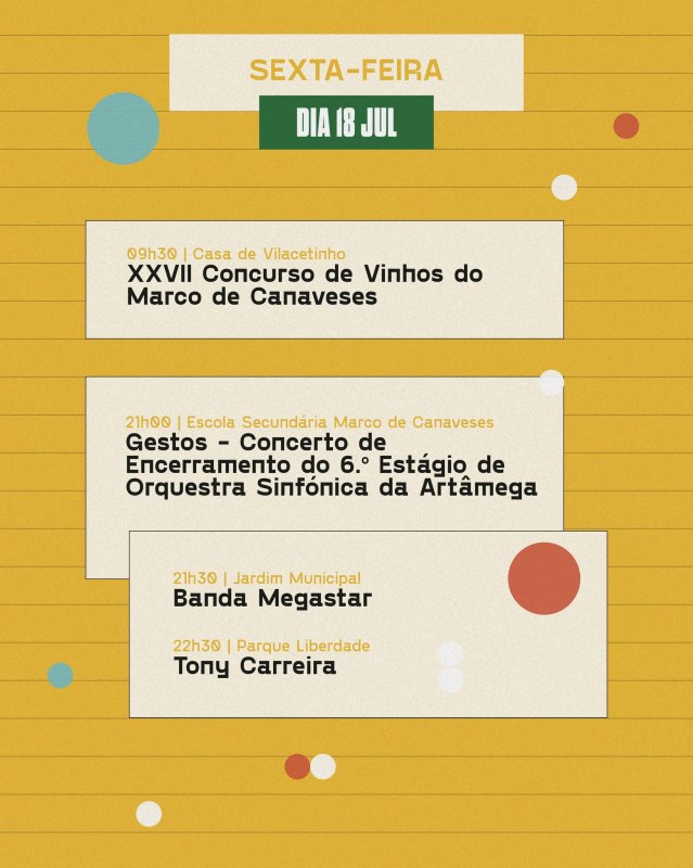Festas do Marco '25 - Sexta 18 julho