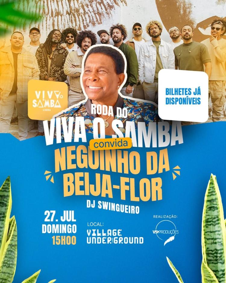Roda do Viva o Samba convida Neguinho da Beija-Flor  + DJ Swingueiro