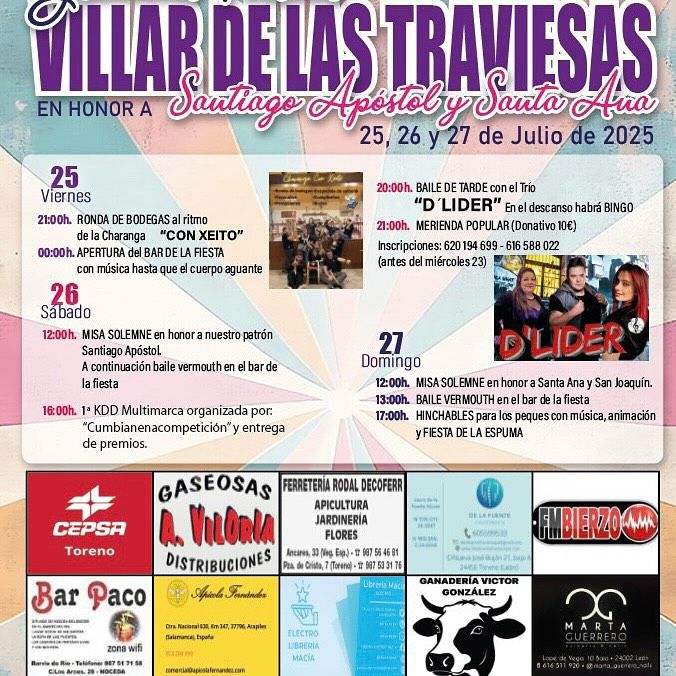 Fiestas de Villar de las Traviesas 2025