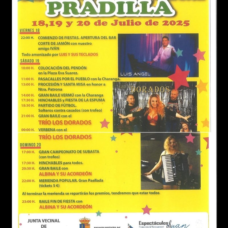 Fiestas de Pradilla 2025