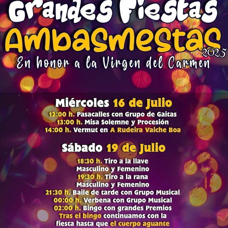 Grandes Fiestas de Ambasmestas 2025