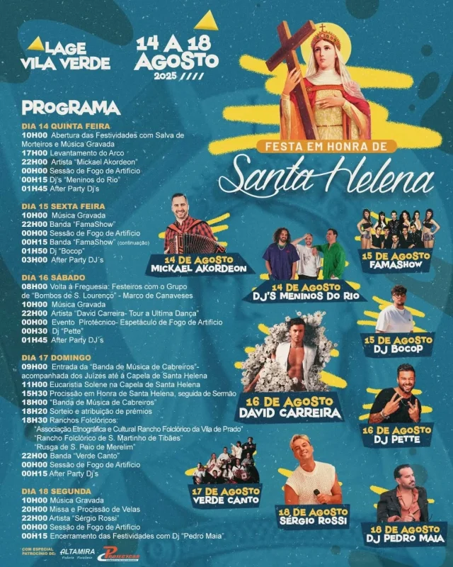 Festa em Honra de Santa Helena 2025