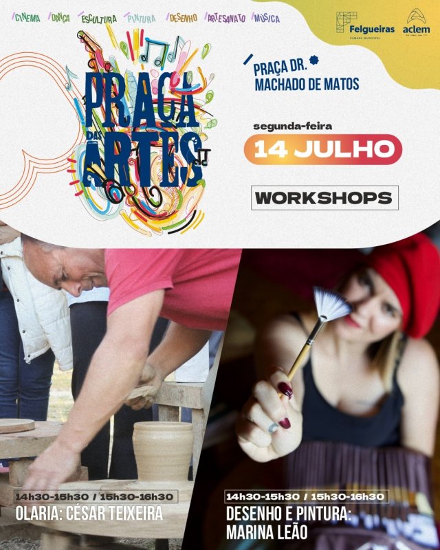 Workshops no Praça das Artes Felgueiras