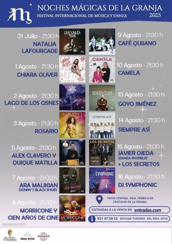 Noches Mágicas de La Granja 2025
