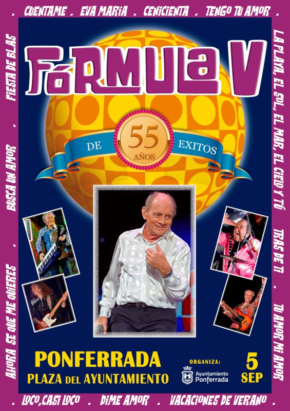 Concierto 55 Aniversario de Fórmula V en Ponferrada