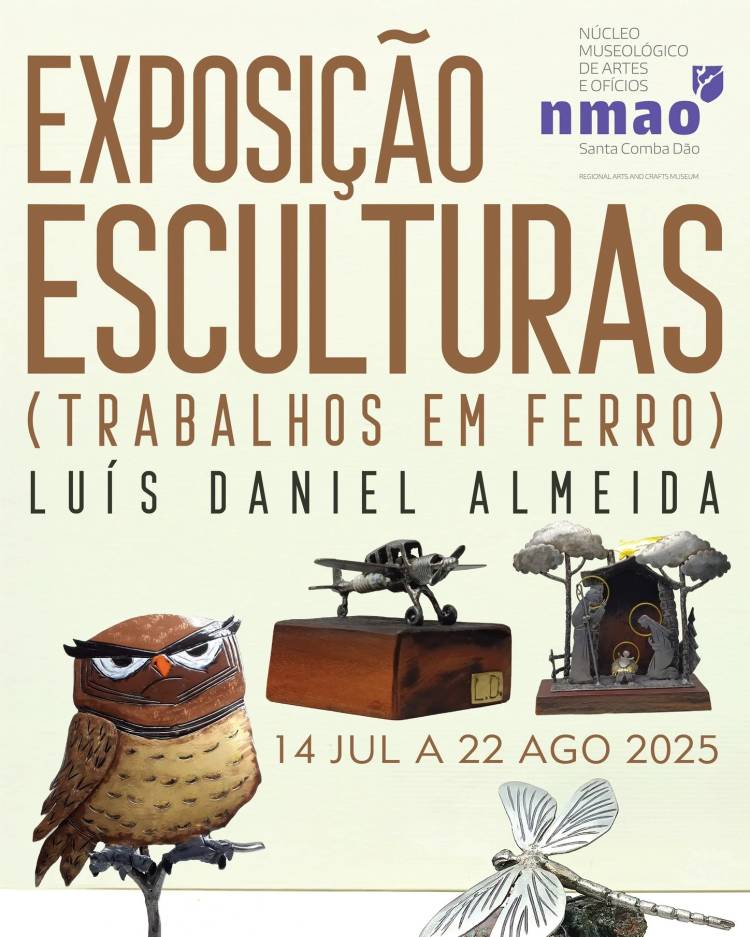 Exposição de esculturas em ferro de Luís Daniel Almeida