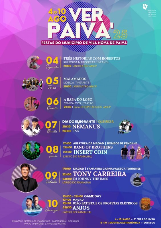 VerPaiva'25 - Festas do Município de Vila Nova de Paiva