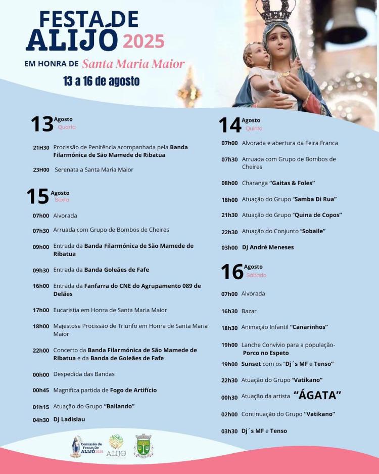 Festas em Honra de Santa Maria Maior - Alijó