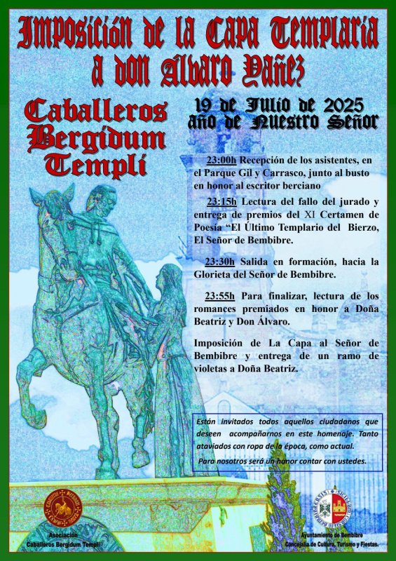 Imposición de la Capa Templaria a Don Álvaro Yáñez