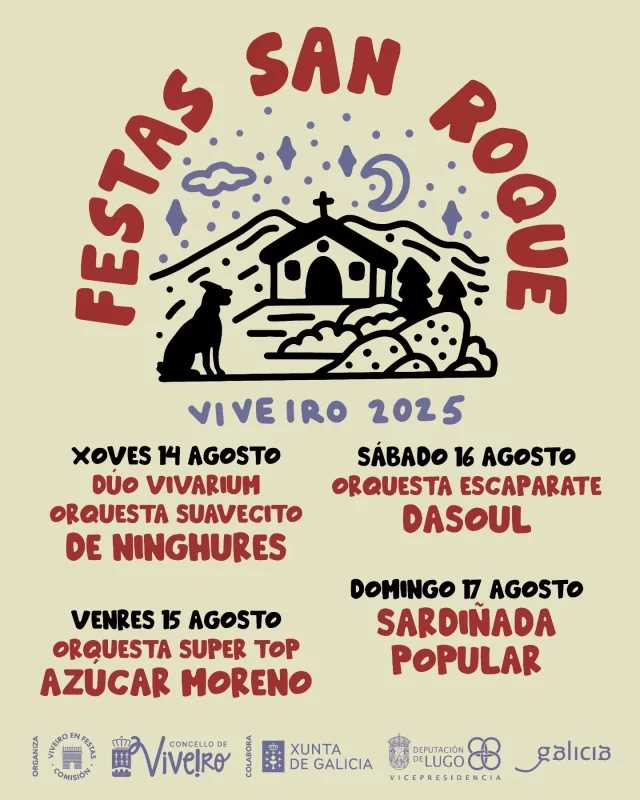 Festas de San Roque Viveiro 2025