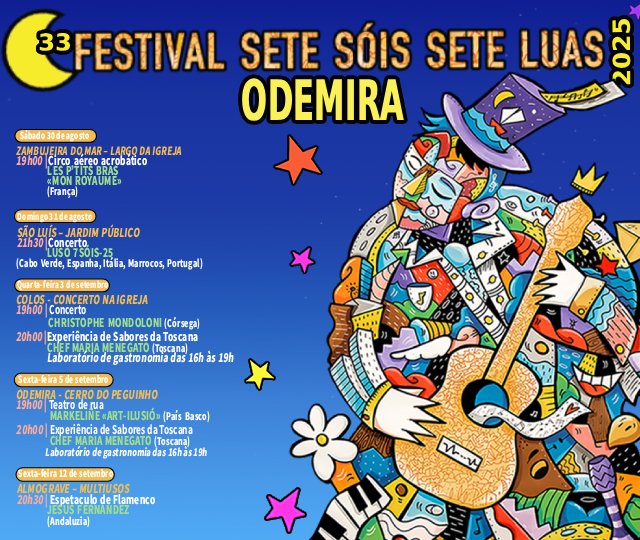 Festival Sete Sóis, Sete Luas - Concerto com Christophe Mondoloni e Experiência de Sabores da Toscana com a chef Maria Menegato