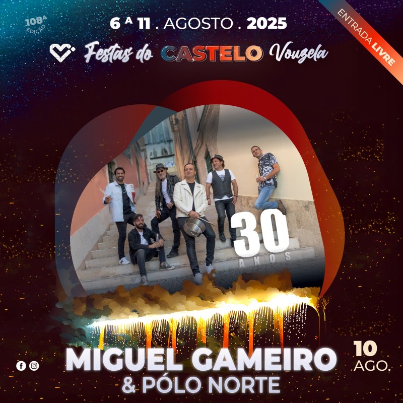 Miguel Gameiro & Pólo Norte nas Festas do Castelo 2025