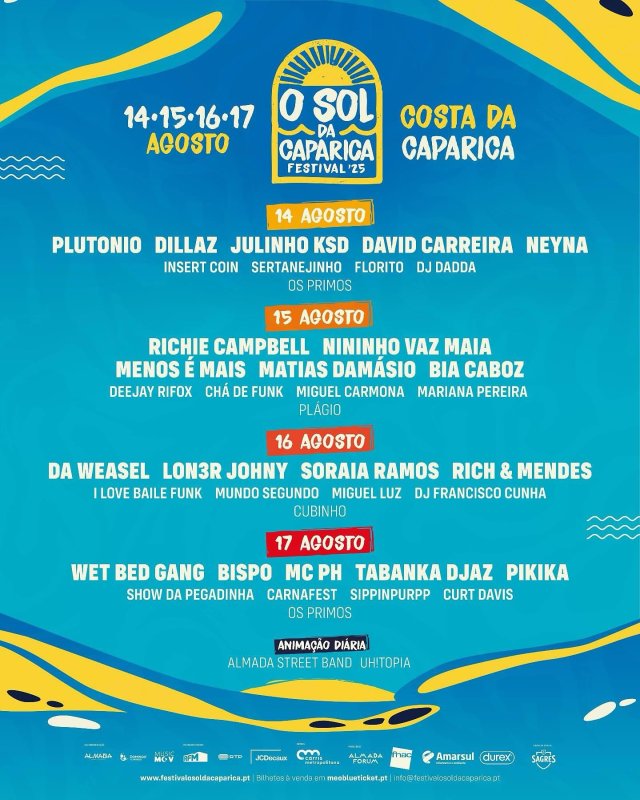 Festival O Sol da Caparica 2025