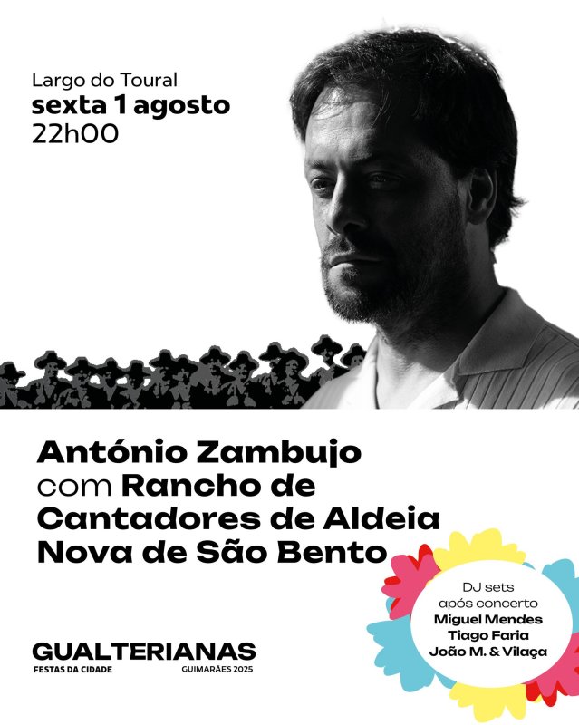 Concerto de António Zambujo nas Gualterianas
