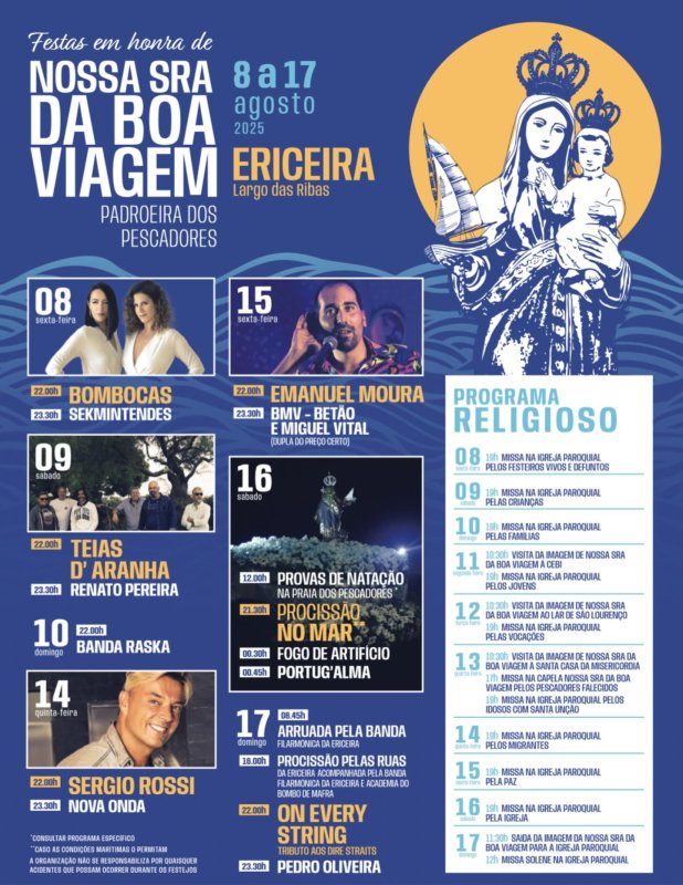 Festas em Honra de Nossa Senhora da Boa Viagem 2025