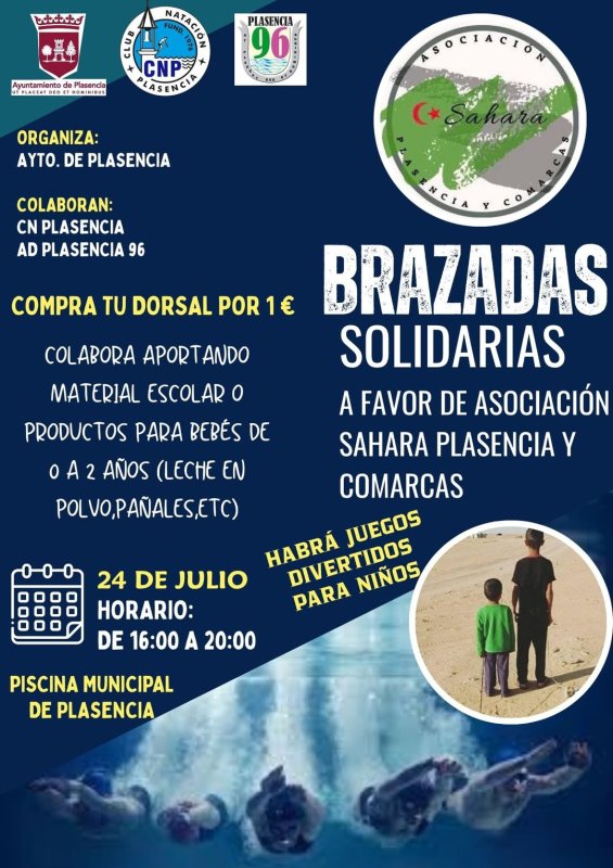 Brazadas Solidarias en Plasencia