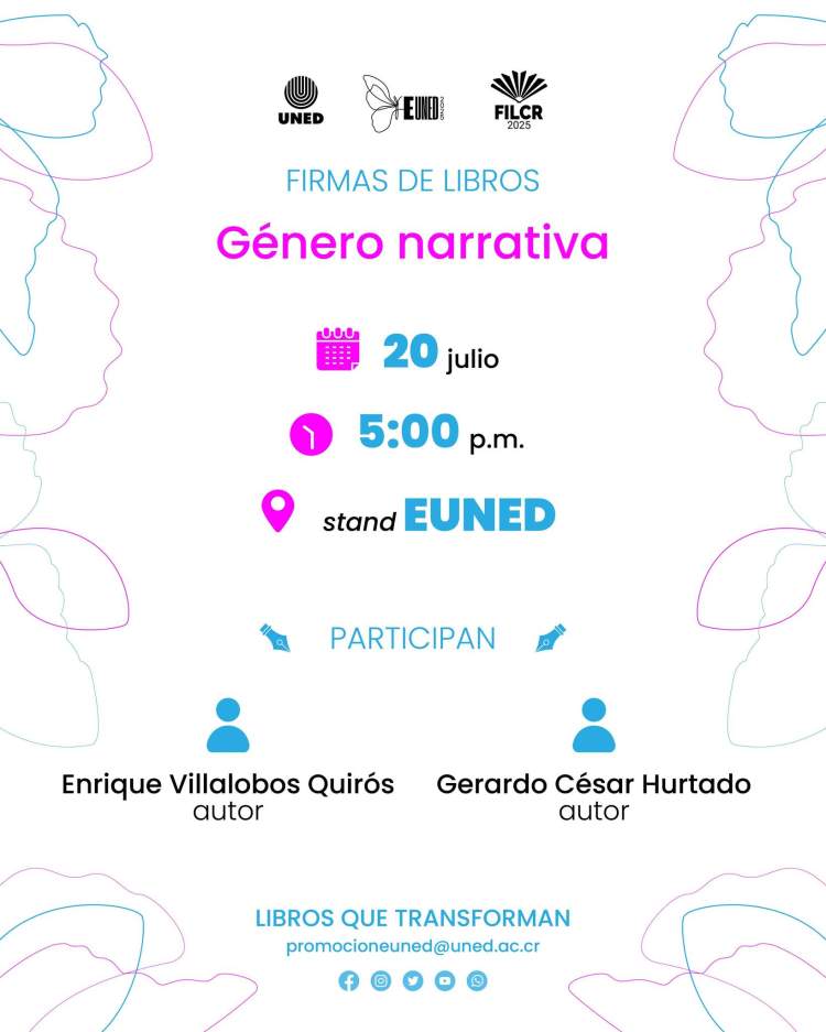 Firmas de libros con autores EUNED: Enrique Villalobos y Gerardo César Hurtado