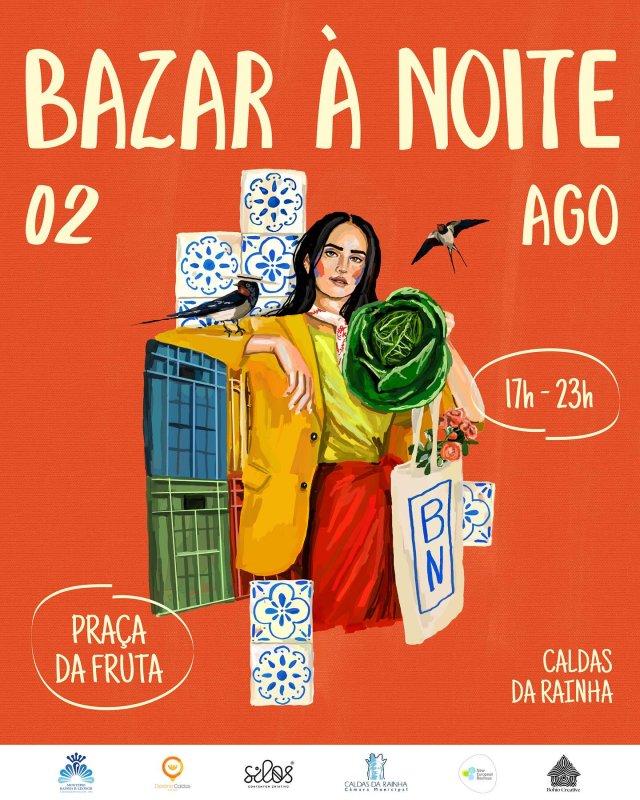 Bazar à Noite na Praça da Fruta