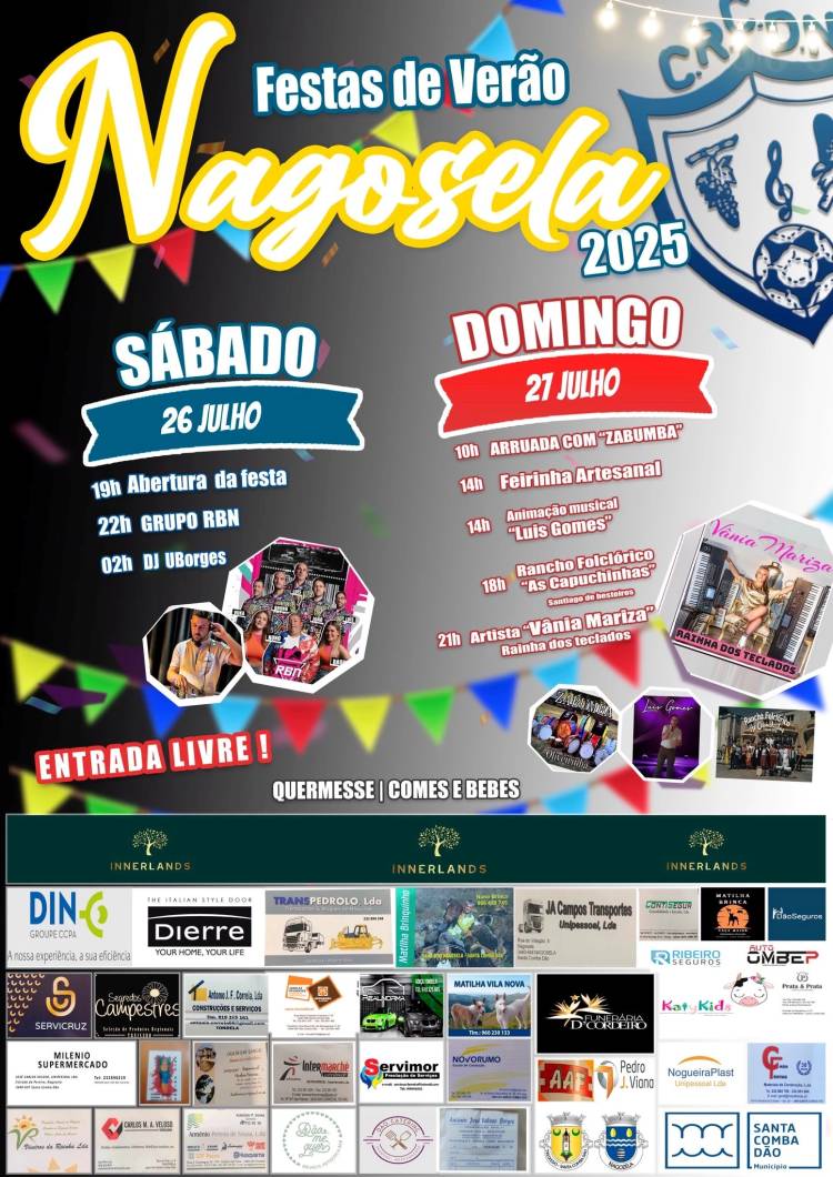 Festas de verão - Nagozela 2025