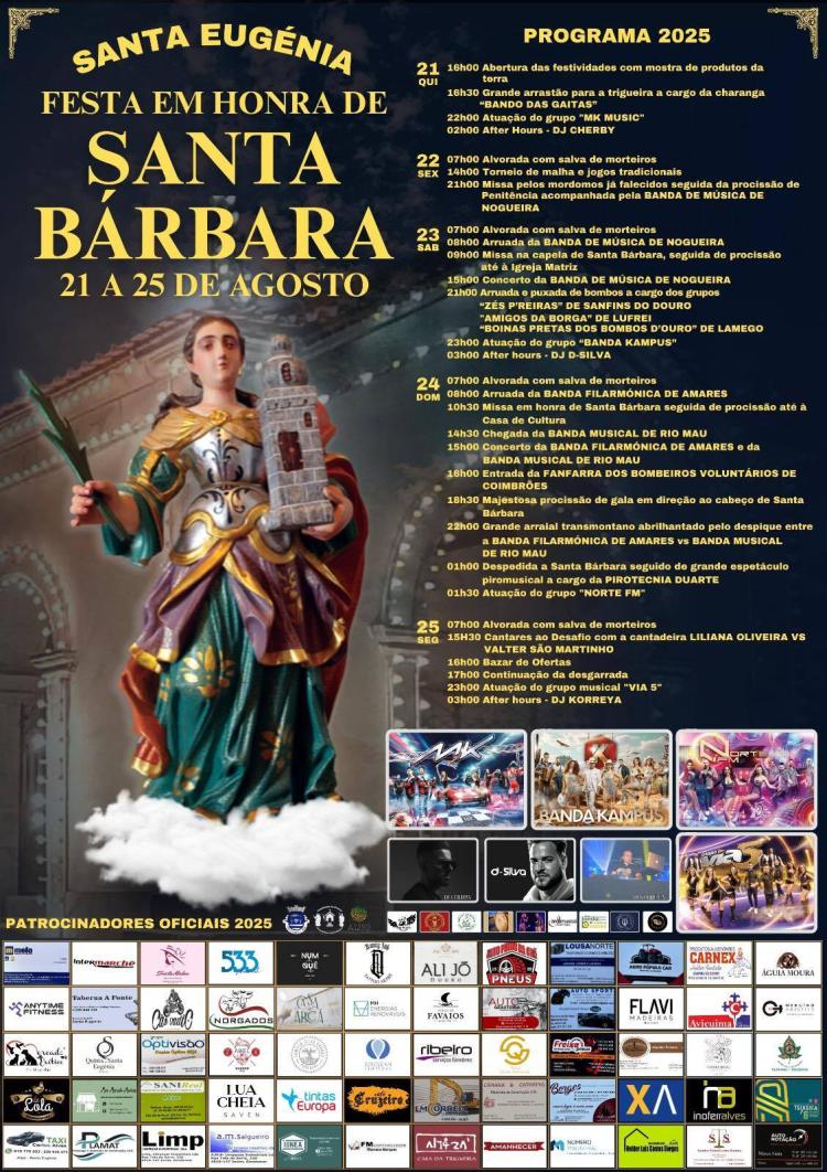 Festas em Honra de Santa Bárbara - Santa Eugénia