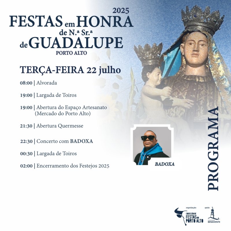 Festas em Honra de Nossa Senhora de Guadalupe 2025