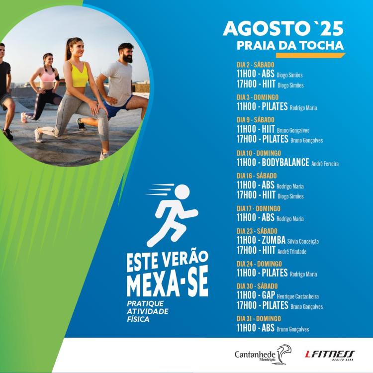 Este Verão Mexa-se! AGOSTO- Praia da Tocha