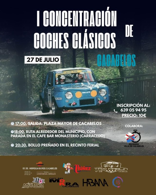 I Concentración de Coches Clásicos en Cacabelos